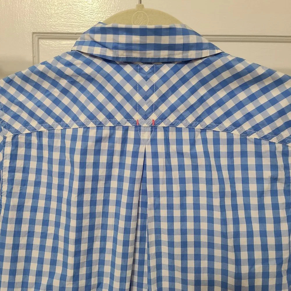 Vineyard Vines Gingham Button Down Shirt Relaxed Fit Size 2 NWOT - Picture 9 of 9
